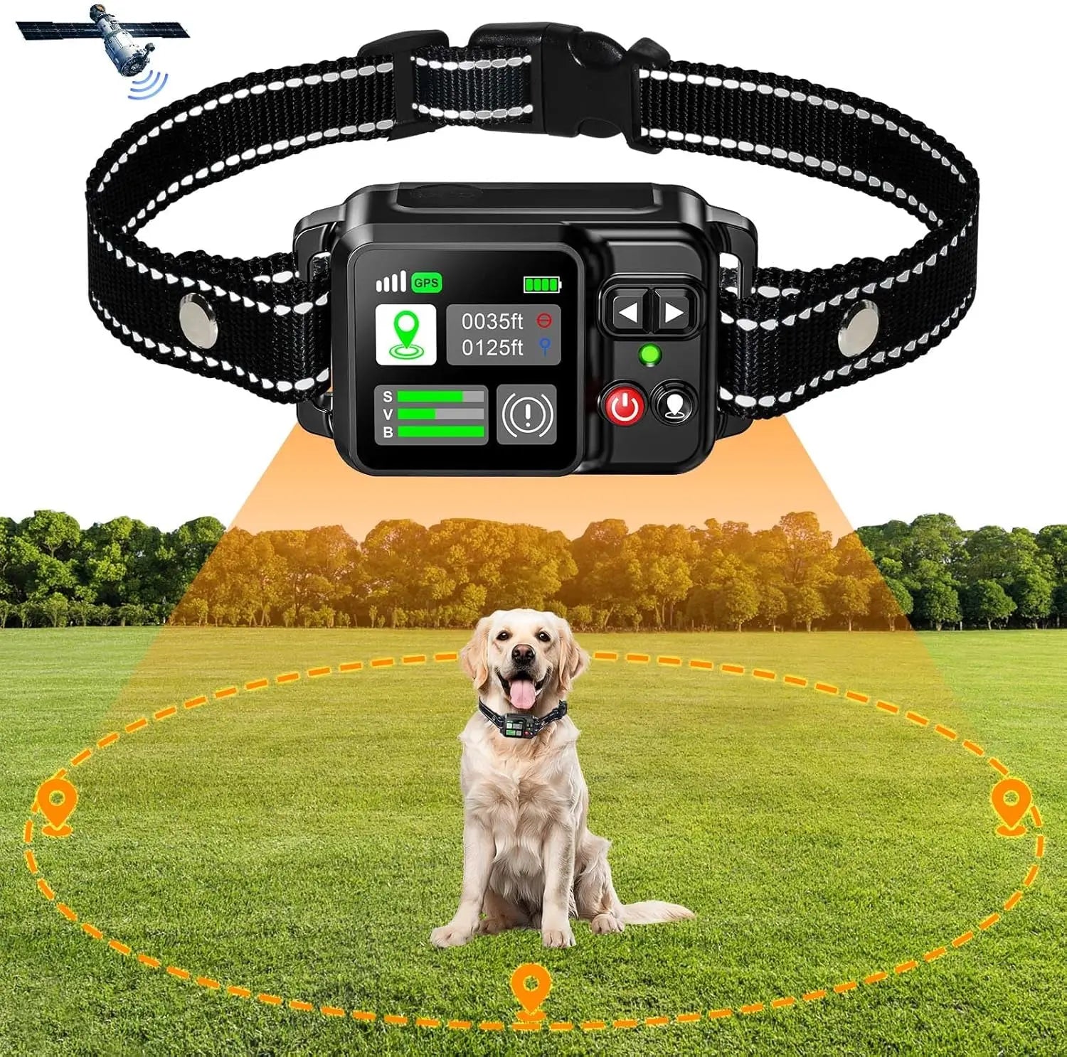 Advanced GPS Wireless Dog Fencing System - Unlimited Range & Satellite Technology for Ultimate Pet Safety