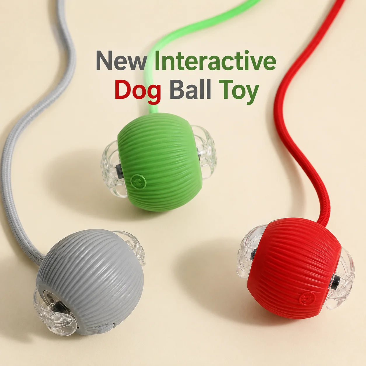 Interactive Self-Rolling Dog Ball
